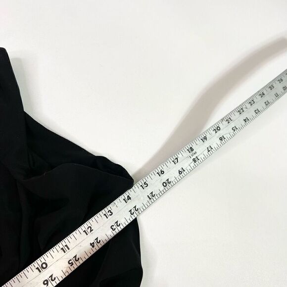 Normal Kamali Dress Womens Medium Cross Front Sleeveless V Neck Black Stretch - Picture 4 of 10